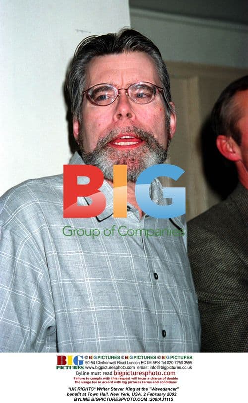 Steven King at "Wavedancer" benefit in NYC