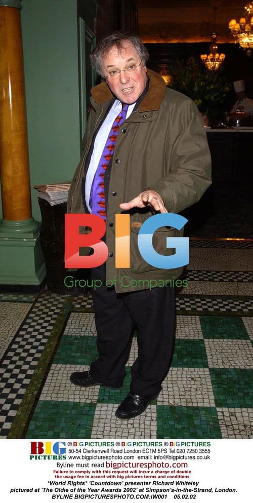 Richard Whiteley at Oldie of the Year Awards 2002