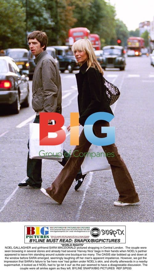 Noel Gallagher and Sara Macdonald Shopping