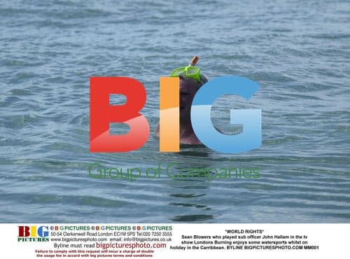 Sean Blowers enjoys watersports in Caribbean