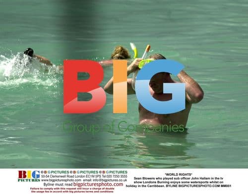 Sean Blowers enjoys watersports in Caribbean