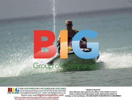 Sean Blowers enjoys watersports in the Caribbean