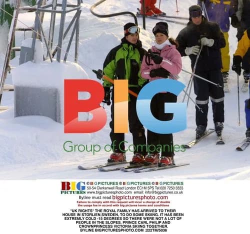 Royal Family Skiing in Sweden