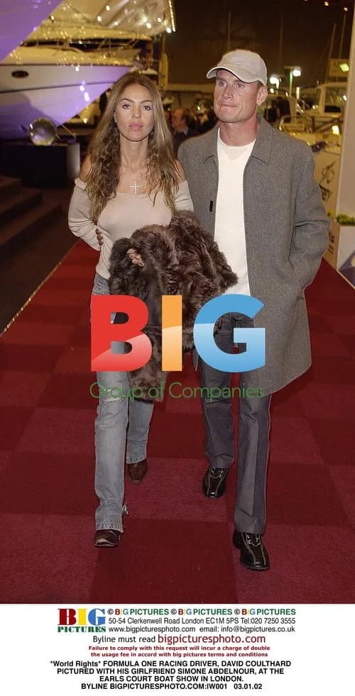 David Coulthard and Girlfriend at Boat Show