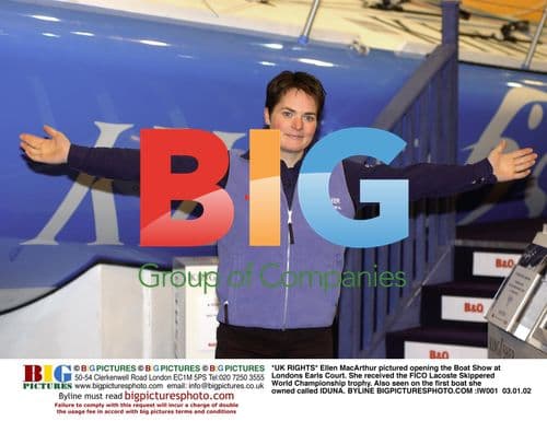 Ellen MacArthur Opening London Boat Show