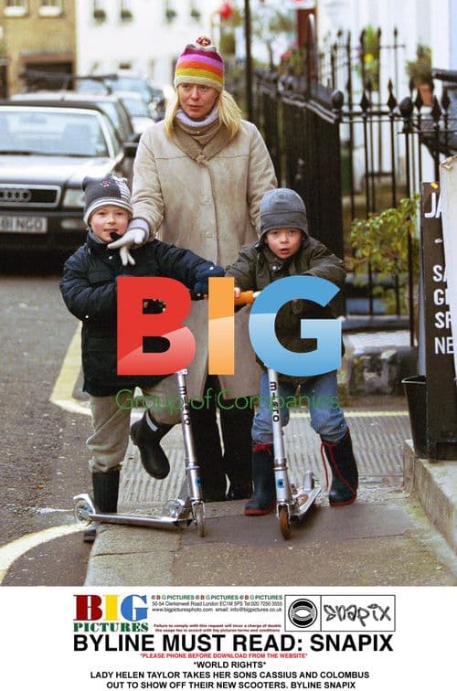 Lady Helen Taylor's Sons Ride New Scooters