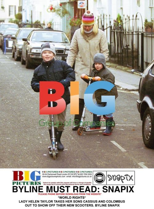 Lady Helen Taylor and Sons with New Scooters