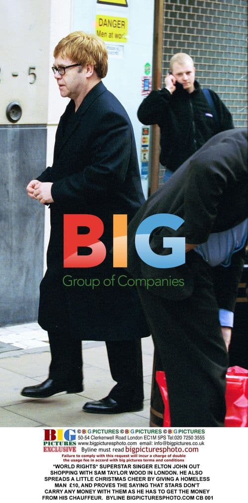 Elton John Goes Shopping in London