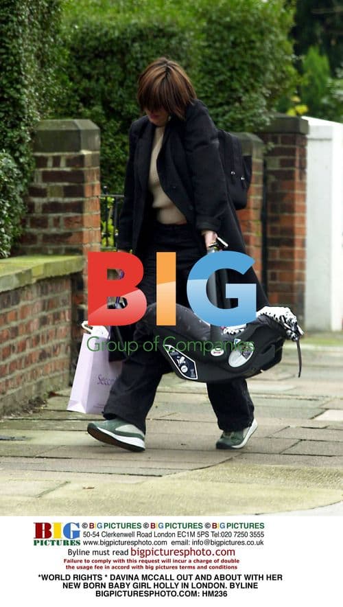 Davina McCall with newborn daughter Holly