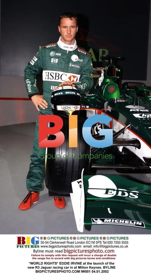 Eddie Irvine launches Jaguar R3 racing car