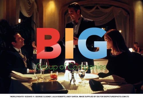 OCEAN'S 11 with Clooney, Roberts, Garcia