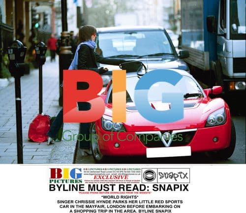 Chrissie Hynde parks sports car before shopping in Mayfair