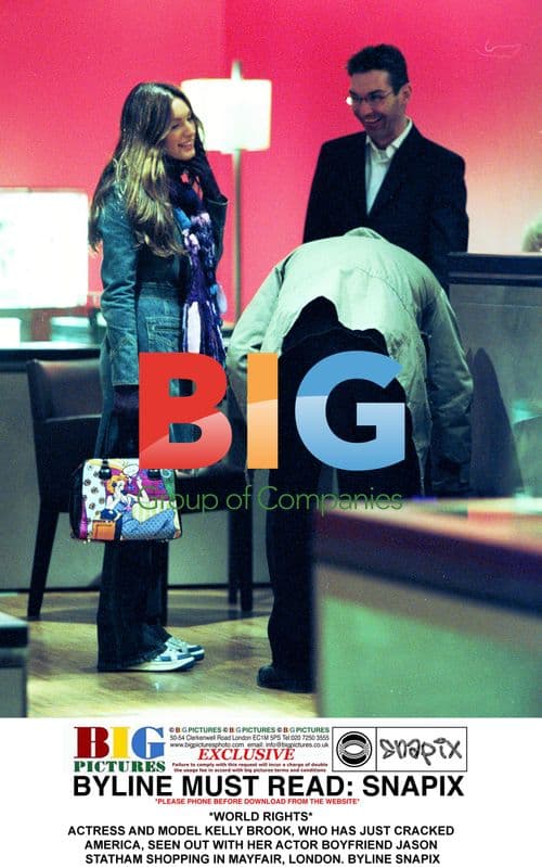 Kelly Brook and Jason Statham Shopping in Mayfair