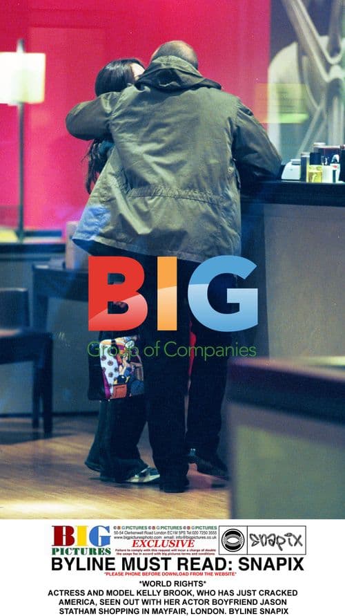 Kelly Brook and Jason Statham Shopping in Mayfair