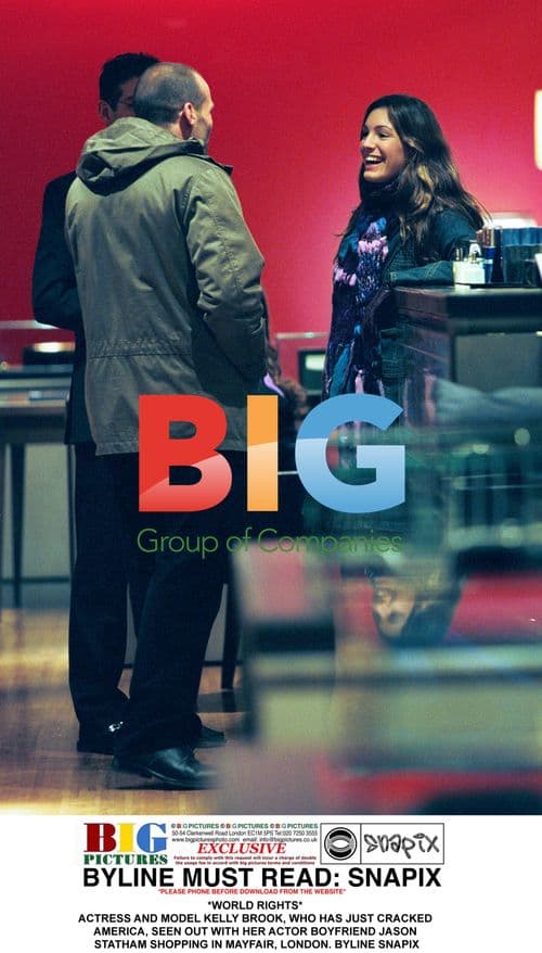 Kelly Brook and Jason Statham Shopping in Mayfair