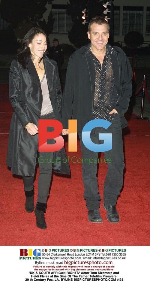 Tom Sizemore and Heidi Fleiss at Sins Of The Father Premiere