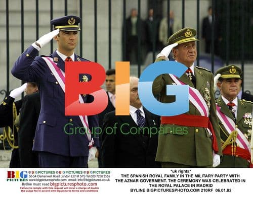 Spanish Royal Family at Military Party in Madrid