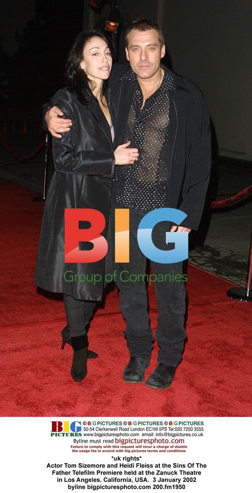 Tom Sizemore and Heidi Fleiss at Sins Of The Father Premiere