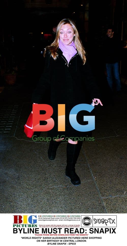 Sarah Alexander Shopping on Birthday