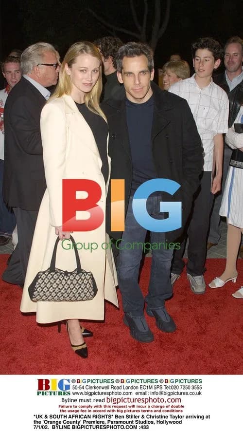 Ben Stiller & Christine Taylor at 'Orange County' Premiere