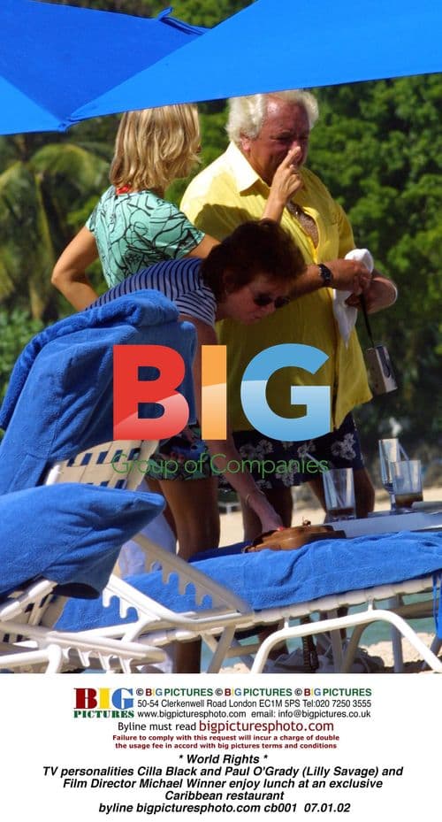 Cilla Black, Paul O'Grady, and Michael Winner Lunch