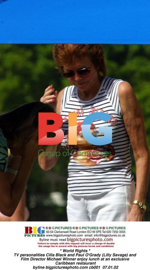 Cilla Black, Paul O'Grady, and Michael Winner Lunch