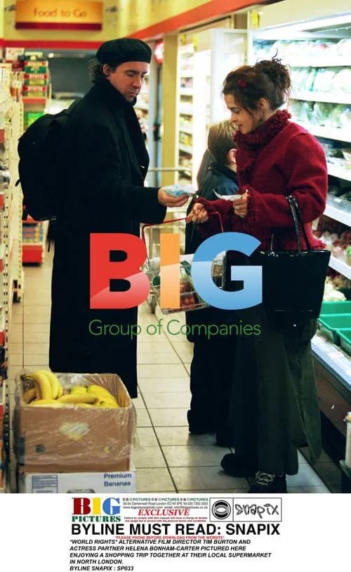 Tim Burton and Helena Bonham-Carter Shopping