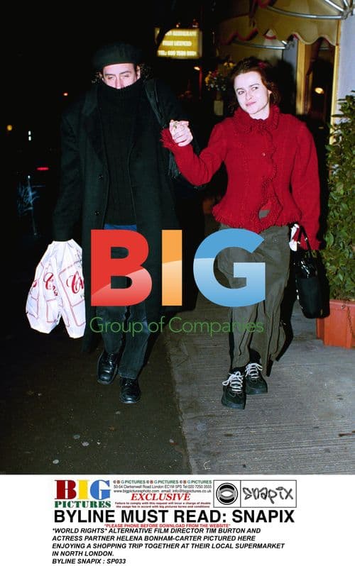 Tim Burton and Helena Bonham-Carter Shopping