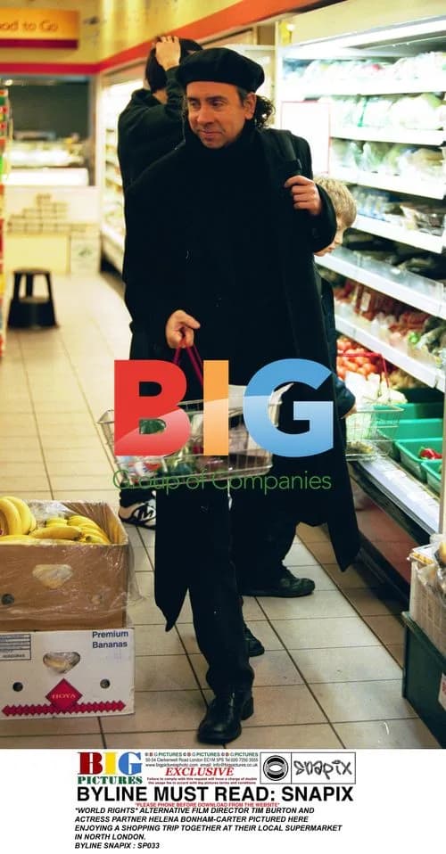 Tim Burton and Helena Bonham-Carter Shopping