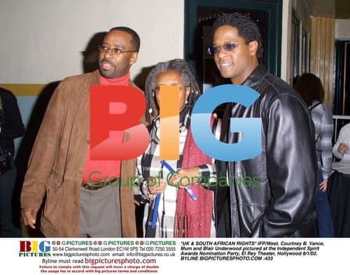 Courtney B. Vance, Mum and Blair Underwood at Spirit Awards Nomination Party