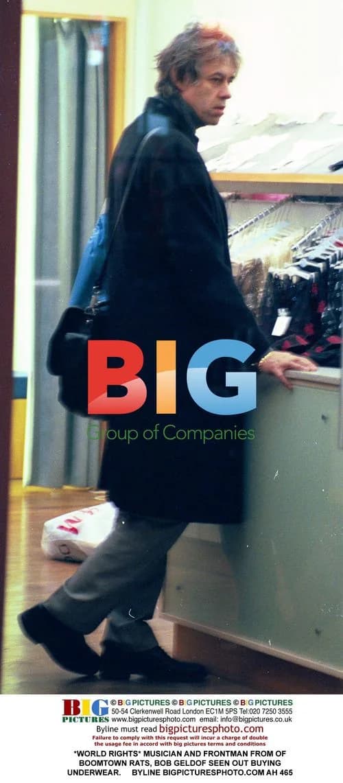 Bob Geldof Spotted Buying Underwear