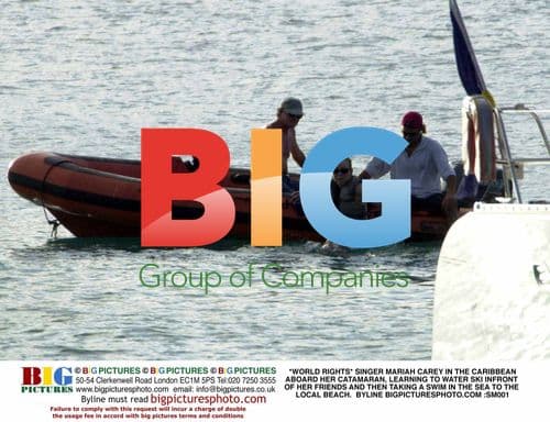 Mariah Carey Water Skiing in the Caribbean