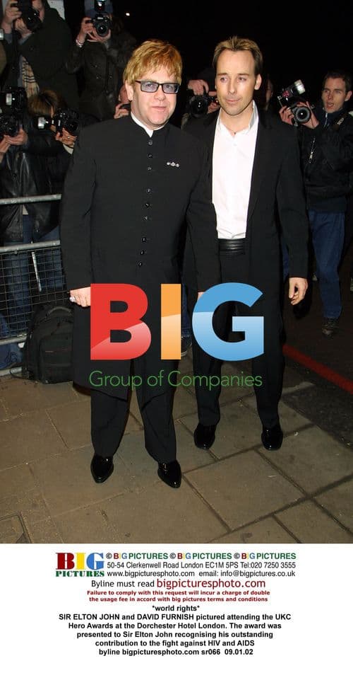 Sir Elton John and David Furnish at UKC Hero Awards