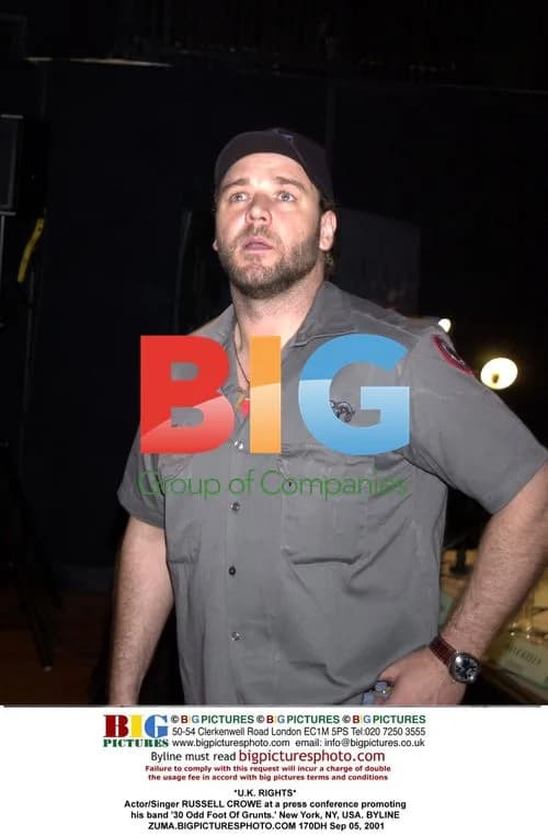 Russell Crowe Promotes Band '30 Odd Foot Of Grunts'