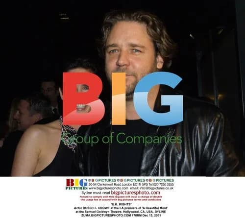 Russell Crowe at 'A Beautiful Mind' premiere