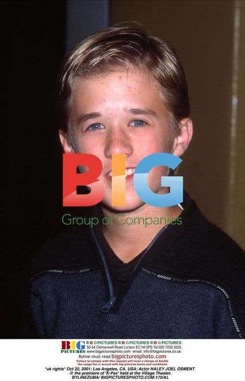 Haley Joel Osment at 'K-Pax' Premiere