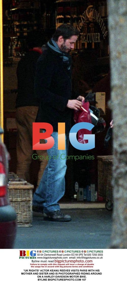 Keanu Reeves Rides Harley in Paris