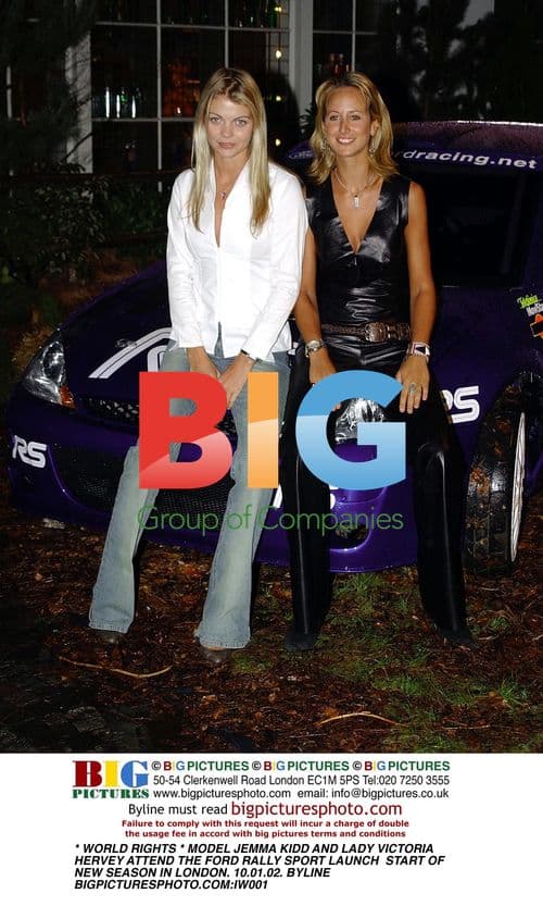 Jemma Kidd and Lady Victoria Hervey at Ford Rally Sport Launch
