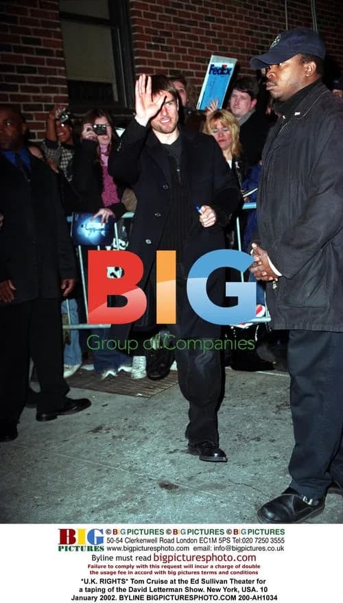 Tom Cruise at David Letterman Show Taping