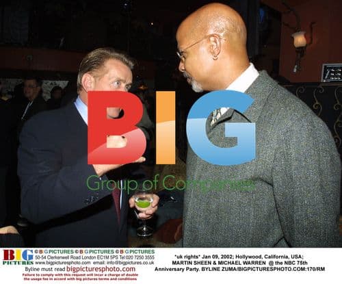 Martin Sheen and Michael Warren at NBC 75th Anniversary Party