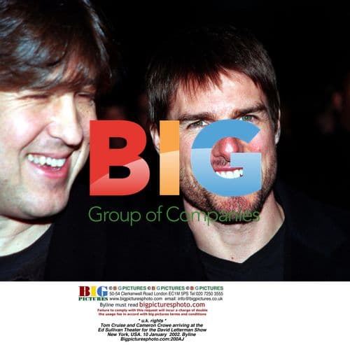 Tom Cruise and Cameron Crowe at Letterman Show