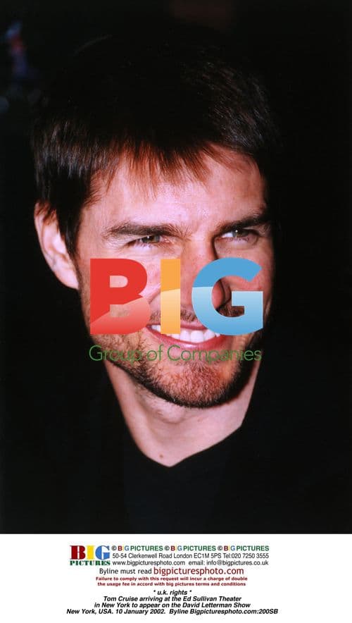 Tom Cruise Arrives at David Letterman Show