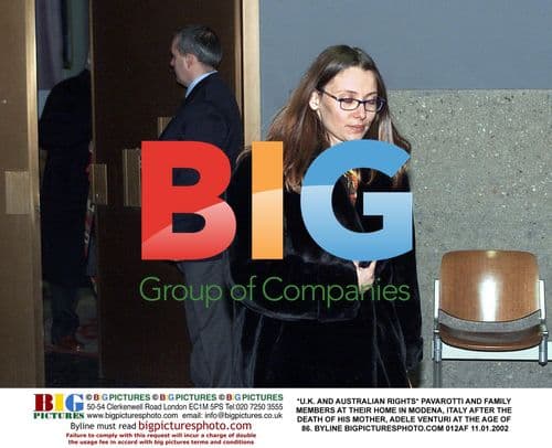 Pavarotti and Family After Mother's Death