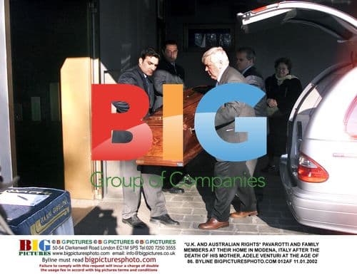 Pavarotti and Family After Mother's Death