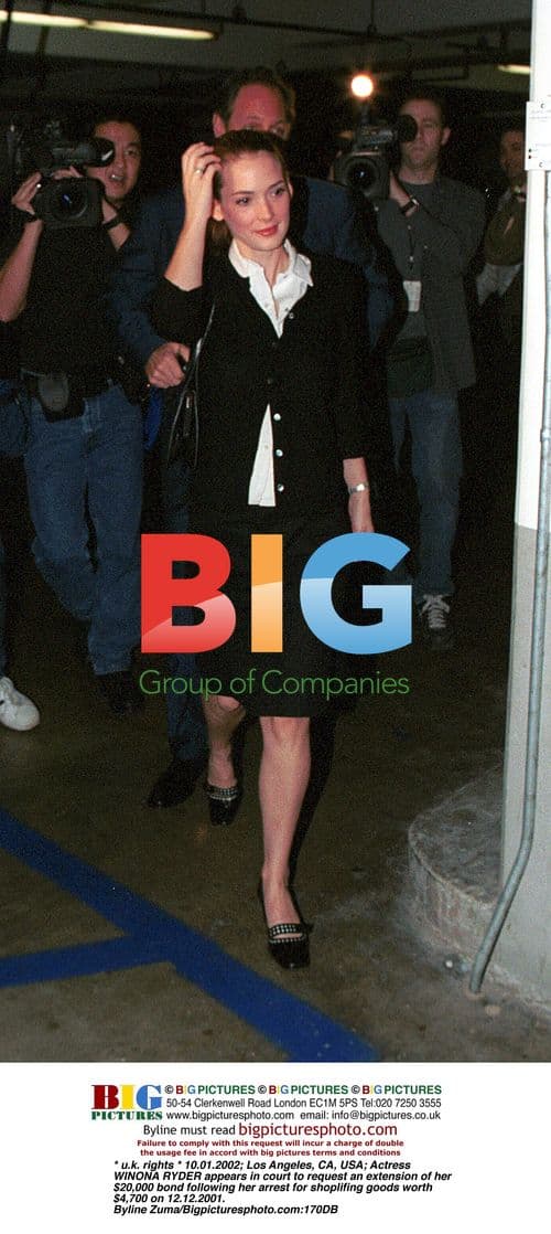 Winona Ryder Appears in Court