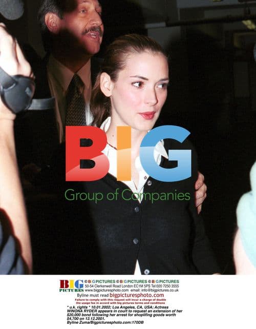 WINONA RYDER Appears in Court After Shoplifting Arrest