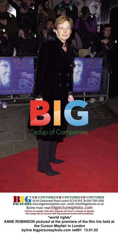 ANNE ROBINSON at Iris film premiere