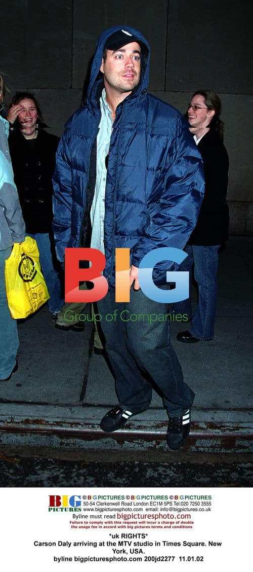 Carson Daly Arriving at MTV Studio