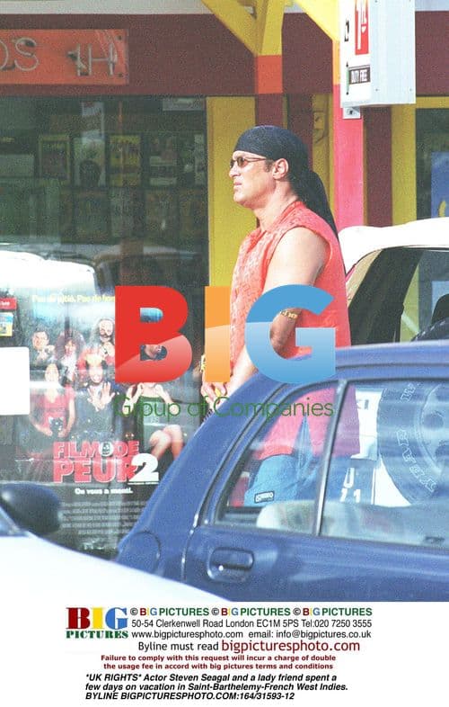 Steven Seagal on vacation in Saint-Barthelemy