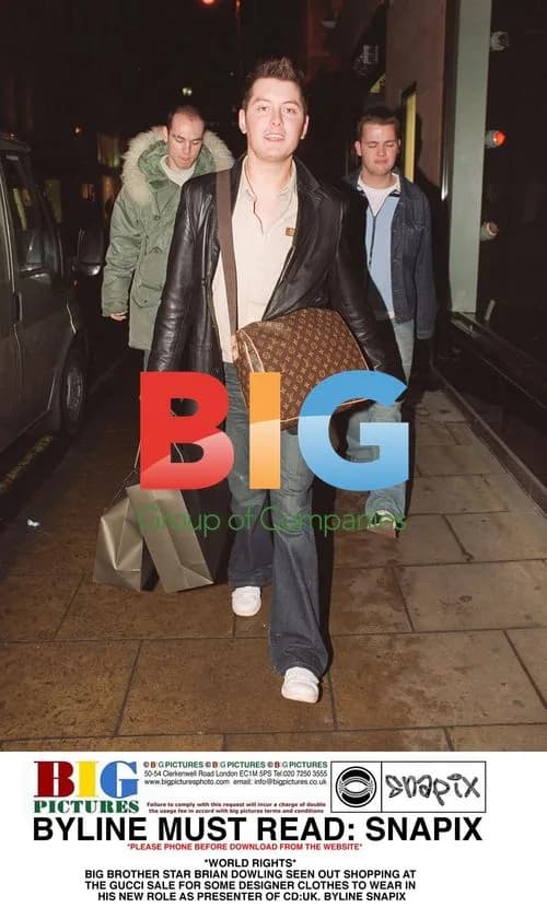 Big Brother Star Brian Dowling Shopping at Gucci